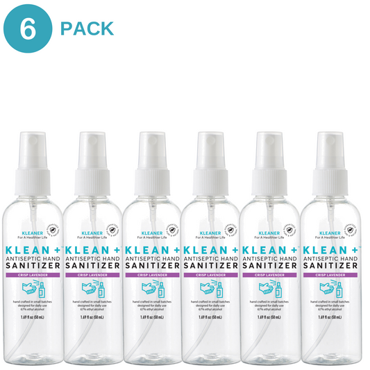 Klean + Hand Sanitizer Crisp Lavender 50ml (6pack)