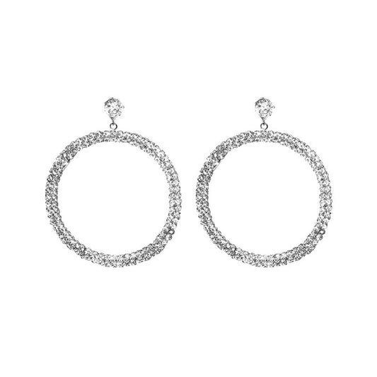 Diamond Hoop Earrings